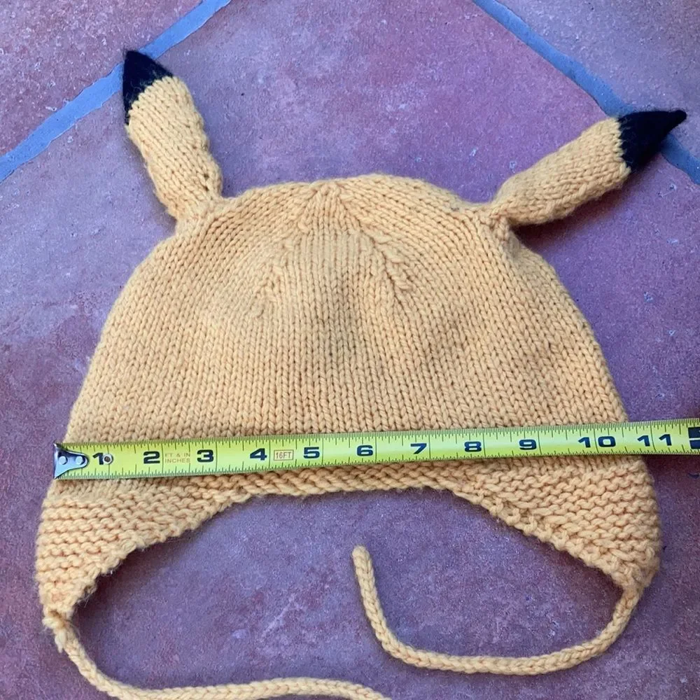 Pikachu wool hat cute